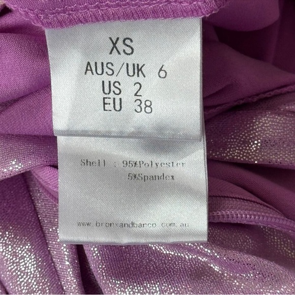 Bronx & Banco Zoe Lilac Maxi Gown Dress - Picture 5 of 6